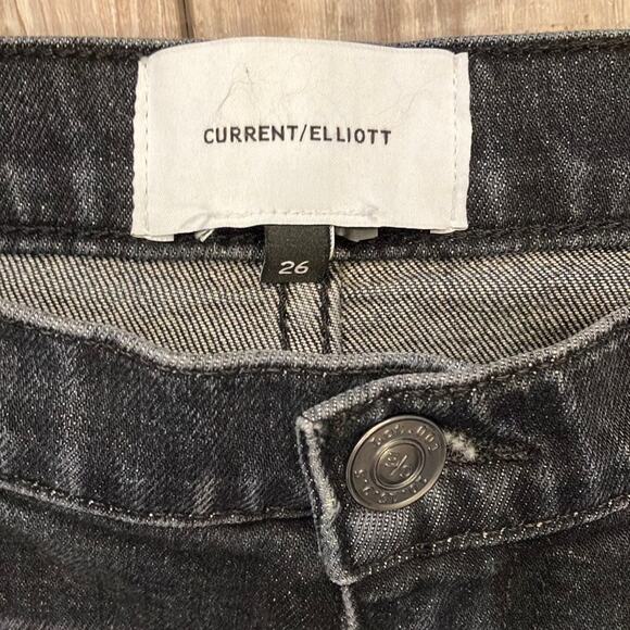 CURRENT ELLIOT The Fling Torpedo Charcoal Grey Skinny Leg Jeans Size 26 - Picture 3 of 8